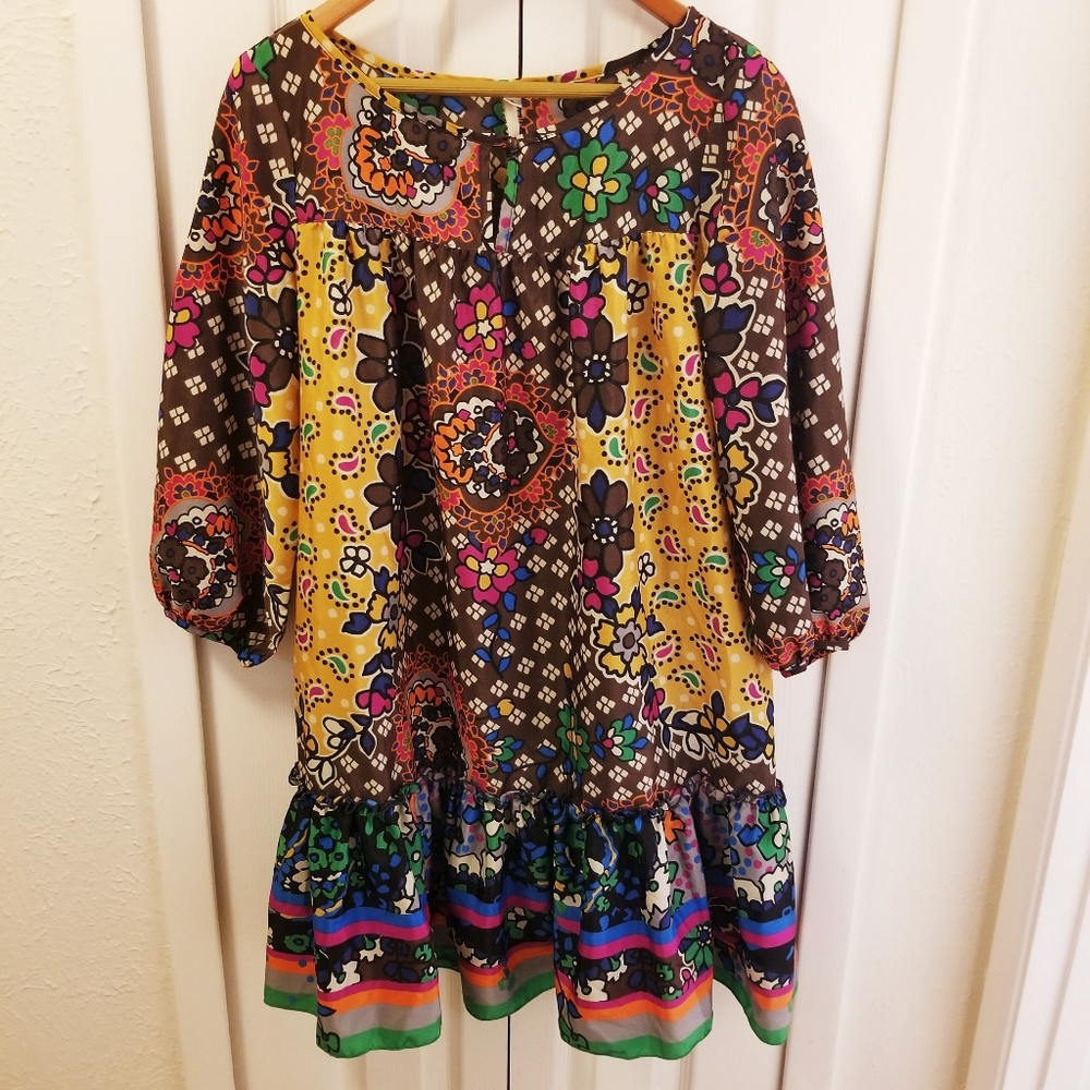 Anthropologie Uncle Frank brand Boho Floral Dress